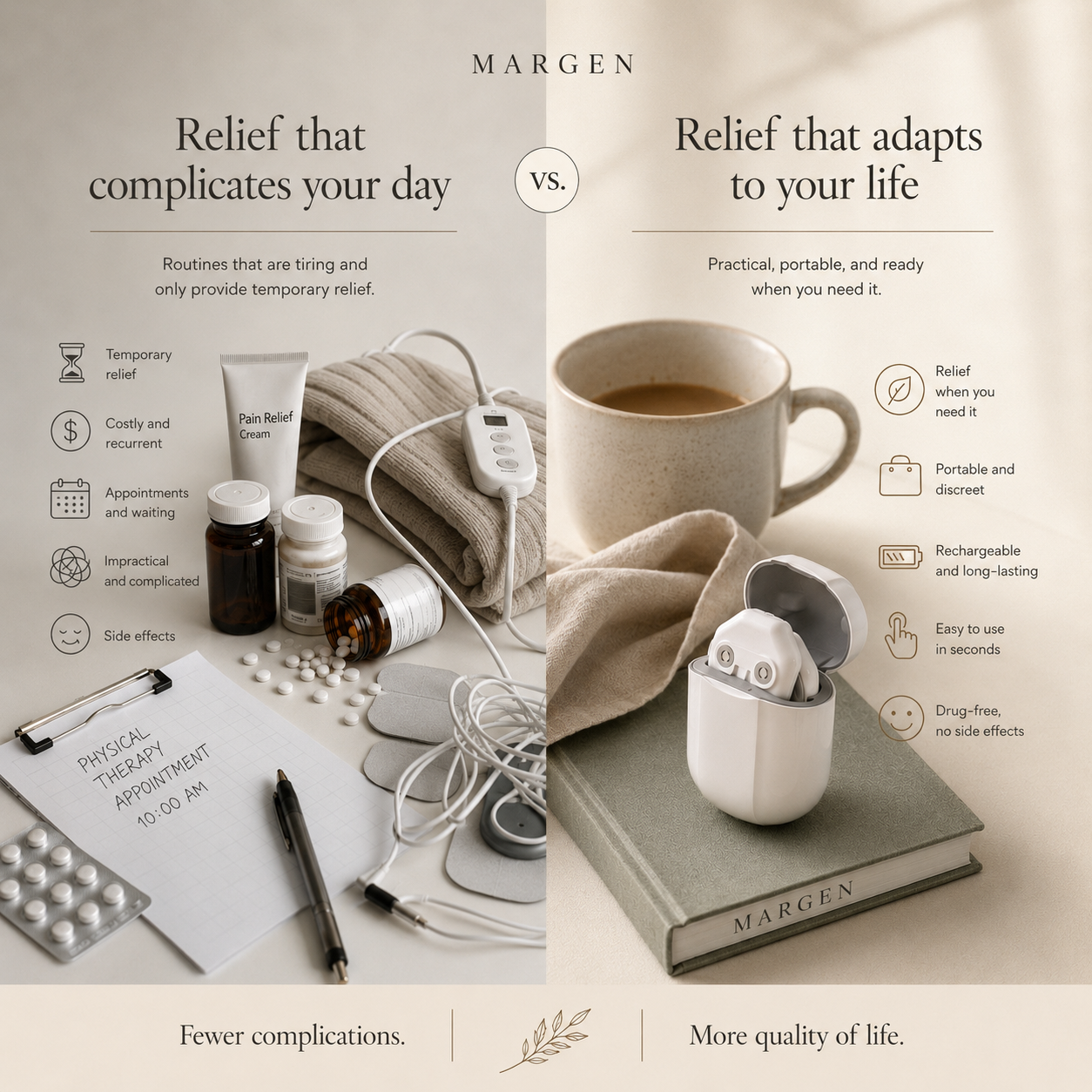 MARGEN Pulse™ — Portable Pain Relief Device