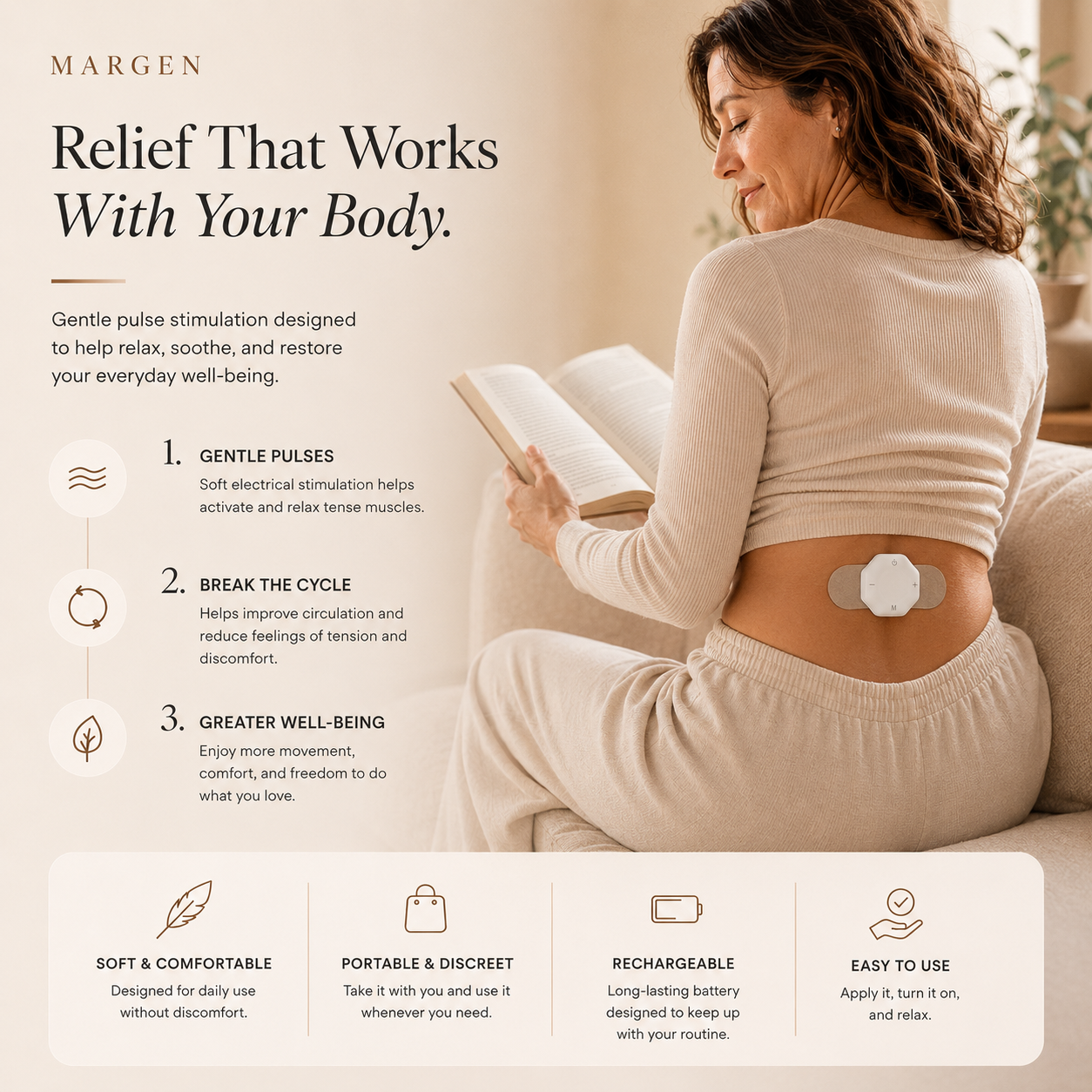 MARGEN Pulse™ — Portable Pain Relief Device